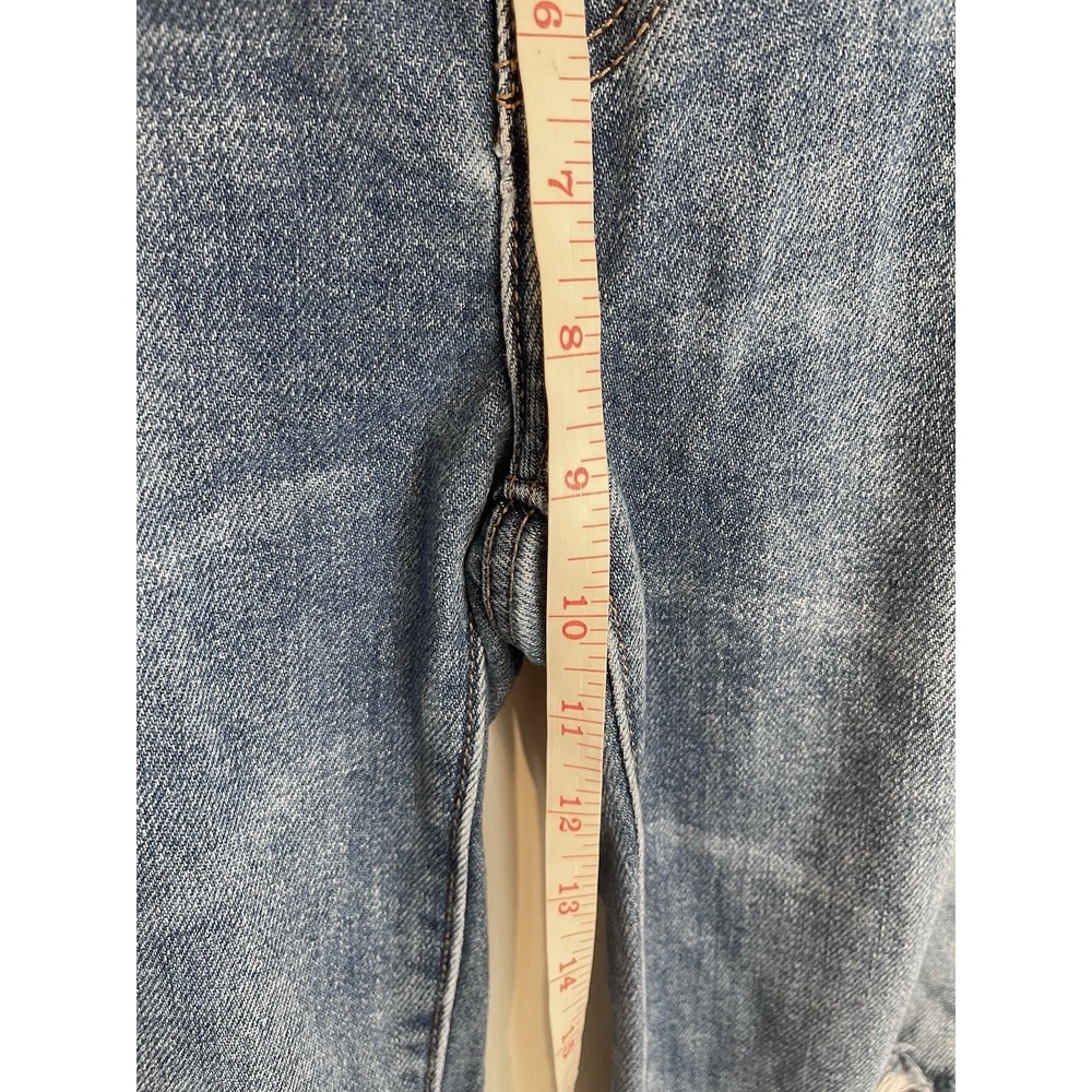 HATCH Claire Distressed Straight-Leg Maternity Jeans Under Bump 28 - Picture 15 of 16
